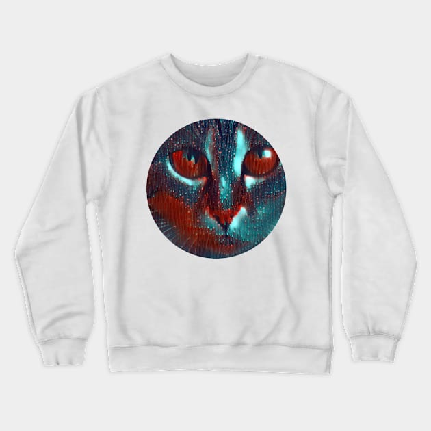 Curled Up mycat, revolution for cats Crewneck Sweatshirt by GoranDesign